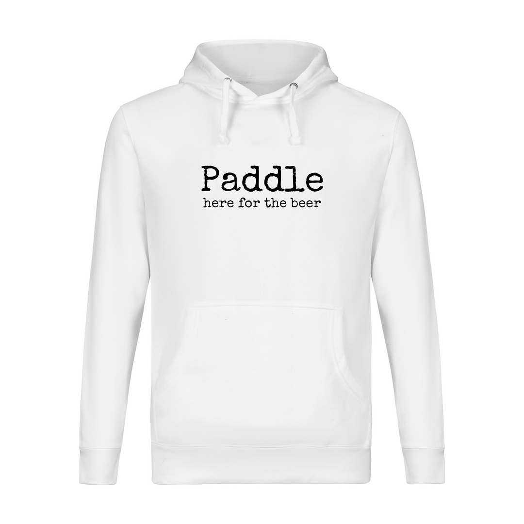 "here for the beer" Paddle Tennis Hoodie